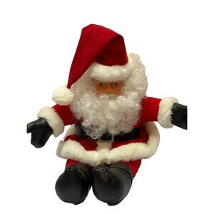 Rennoc Vintage Santa Claus Plush Doll Vinyl Face Santas Best 17" tall